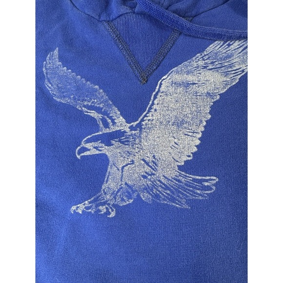 American Eagle Outfitters Eagle Graphic Fleece Hoodie Mens XL Athletic Fit - Picture 3 of 6